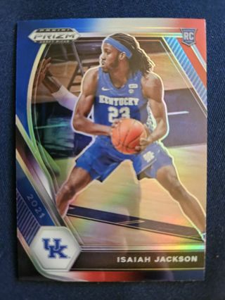 2021 Panini Prizm Draft Picks R/W/B Prizm Isaiah Jackson