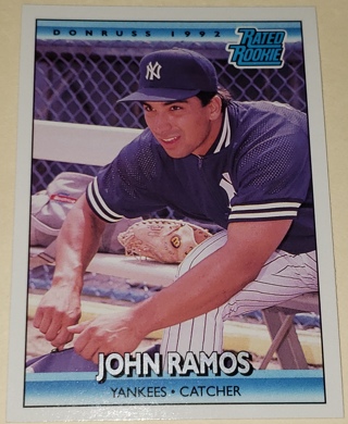 1992 ⚾ Donruss John Ramos Rated Rookie Baseball Card # 15 ⚾ New York Yankees