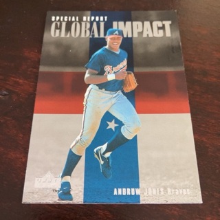 1997 Upper Deck - [Base] #196 Andruw Jones - Global Impact 