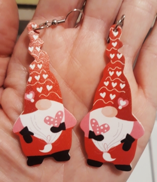 Valentine's Day Earrings - Gnomes