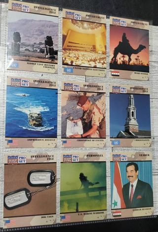 9 Desert Storm Cards