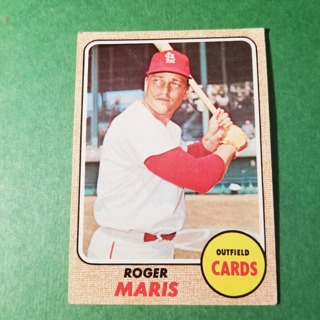 1968 - TOPPS  BASEBALL - CARD NO. 330 - ROGER MARIS - CARDINALS