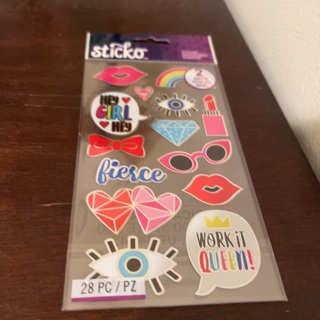 Sticko girl stickers/ 2 sheets 