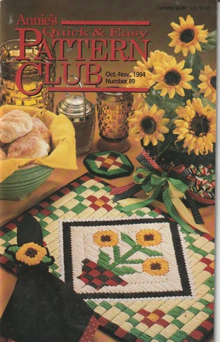 Annie's Quick & Easy Pattern Club Magazine: Crochet, Sewing, Cross Stitch, Knitting #89