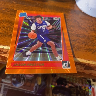 2021-22 donruss orange laser Jason Preston rookie basketball card 