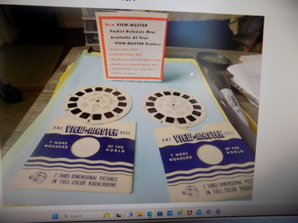 Vintage Mid 50's Washington D.C. 2 View Master reels