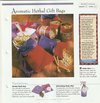 Making Herbal Creations: Aromatic Herbal Gift Bags