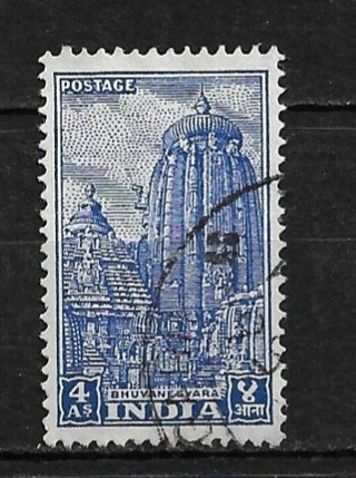 1951 India Sc236 4a Bhuvanesvara used