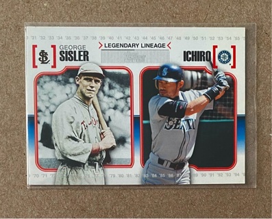 George Sisler/Ichiro insert