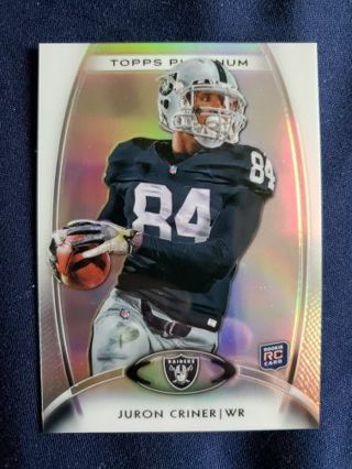 2012 Topps Platinum Rookie Juron Criner