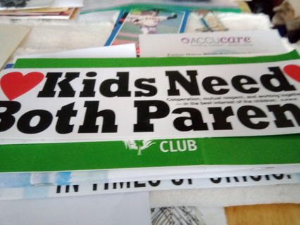 Kids Need Both Parents Love Bumper Sticker