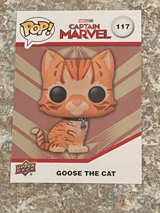 GOOSE THE CAT - 2023 Upper Deck - POP Funko Infinity Saga - Base Card # 117