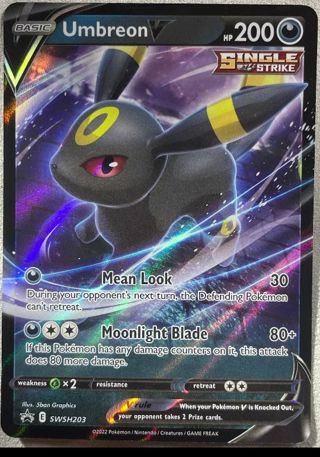 NM Umbreon V Pokemon card