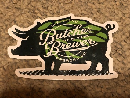 Butcher and the Brewer Vinyl Sticker Cleveland, Ohio