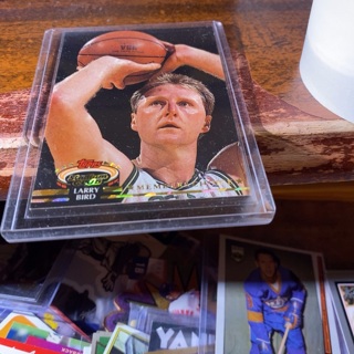 1992 Topps stadium club members choice larry bird card 