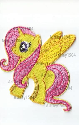 1 NEW Little Pony IRON ON Patch My Little Yellow Pony Clothing Embroidery Applique Decoration