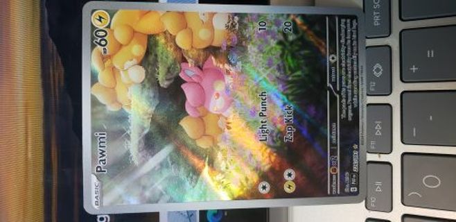 Pawmi Ultra Rare Holo Pokémon Full art card