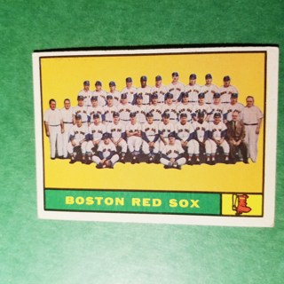 1961 - TOPPS BASEBALL CARD NO. 373 - BOSTON TEAM - RED SOX