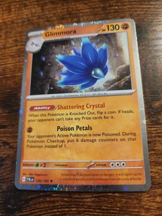 Pokemon Glimmora holo rare 126/193