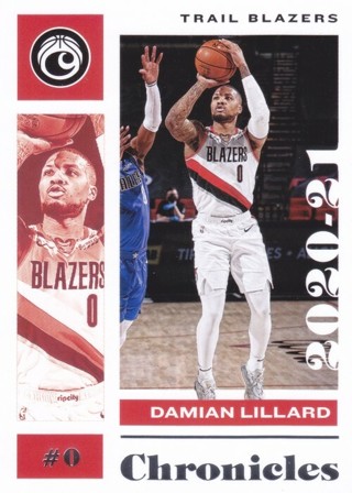 Damian Lillard 2020-21 Panini Chronicles Portland Trail Blazers