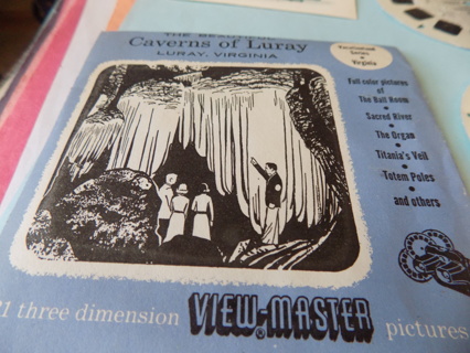 Vintage Mid 50's 21 3 dimenstional View Master The Caverns of Luray Va on 3 discs
