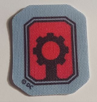 Cyborg Super Hero Sticker SMALL