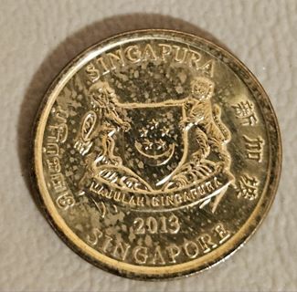2013 Singapore 5 Cents Coin