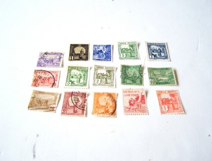 Tunesia Postage Stamps set of 15 used and unused