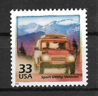 2000 Sc3191m Celebrate the Century: Sports Utility Vehicles MNH