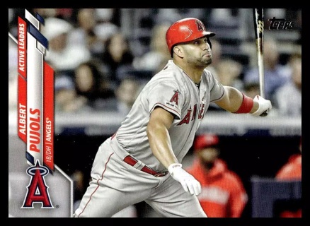 2020 Topps Update U-280 Albert Pujols Los Angeles Angels Baseball Card