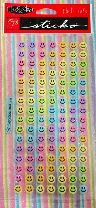 Sticko smiley sticker sheet