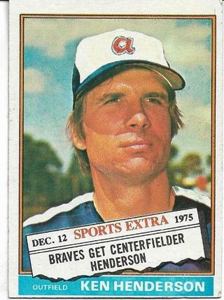 1976 TOPPS TRADED KEN HENDERSON SPORTS EXTRA CARD