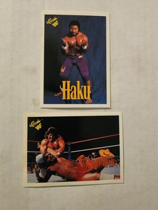 2 WWF/WWE Wrestling cards