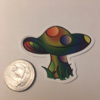 Mushroom sticker read description before bidding 