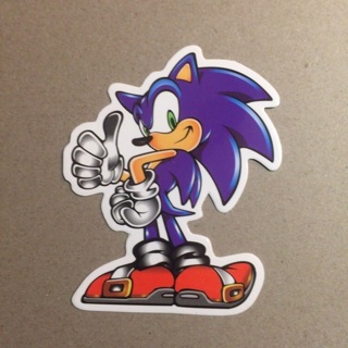 Sonic the Hedgehog Cartoon Vinyl Sticker