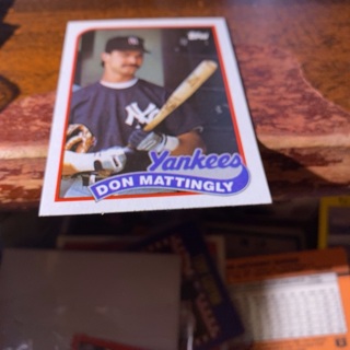 1989 topps Don mattingly baseball card 