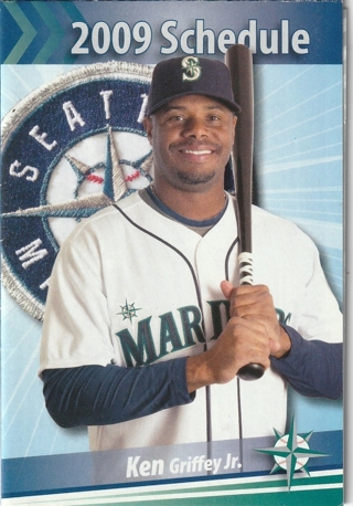 2009 Seattle mariners pocket schedule Ken Griffey