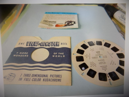 Vintage Mid 50's  Jaspar National Park Canada View Master Reel & cover