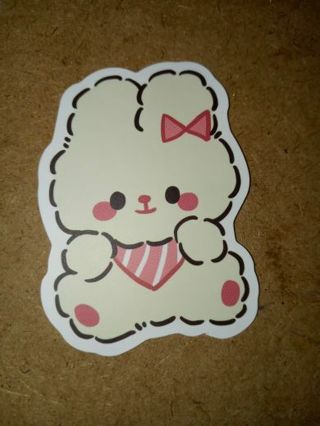 Bunny Cute new vinyl laptop sticker no refunds regular mail only