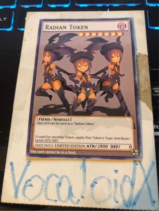 Yugioh CUSTOM Token - Radian Token