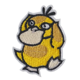EMBROIDERED IRON ON PATCH ANIME MANGA Psyduck POKEMON MONSTER APPLIQUE BADGE FABRIC ADHESIVE