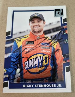 Nascar Ricky Stenhouse Jr. autographed card 2023 Daytona 500 winner