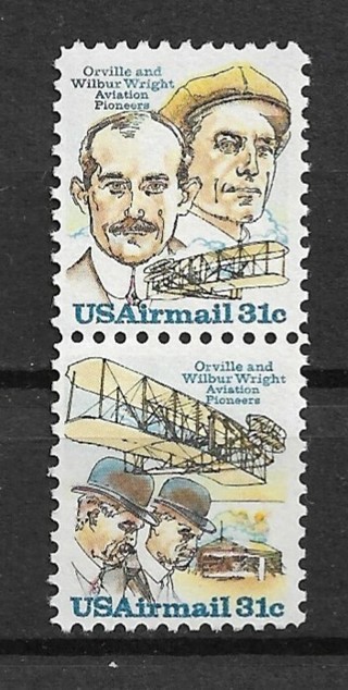 1978 ScC91-2 Wright Brothers MNH vert. pair