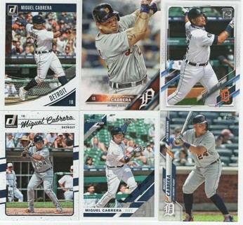 Awesome Set of 6 Miguel Cabrera Detroit Tigers!