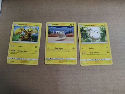 Pokemon Burning Shadows Electric Cards