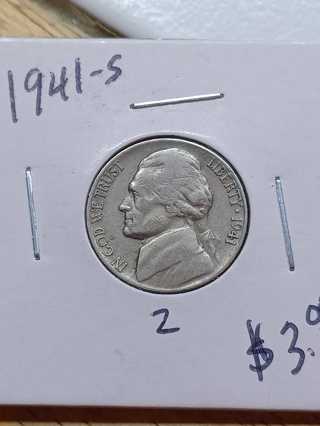 1941-S Jefferson Nickel! 8.2