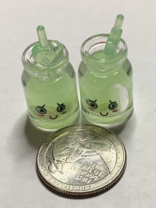 DRINK CHARMS~#3~SET OF 2~GLOW IN THE DARK~FREE SHIPPING!