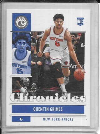 Quentin Grimes 2021-22 Chronicles #32 Rookie Card