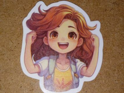 Girl New Cute 1⃣ vinyl sticker no refunds regular mail only Very nice quality!