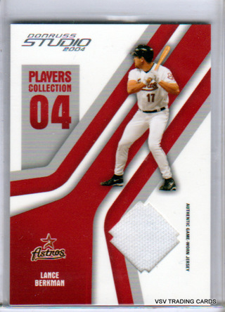 Lance Berkman, 2004 Playoff Donruss Studio RELIC Card #PC-49 Houston Astros, 144/150